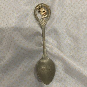 Disney Silver Color Spoon with Mickey Mouse dangling charm